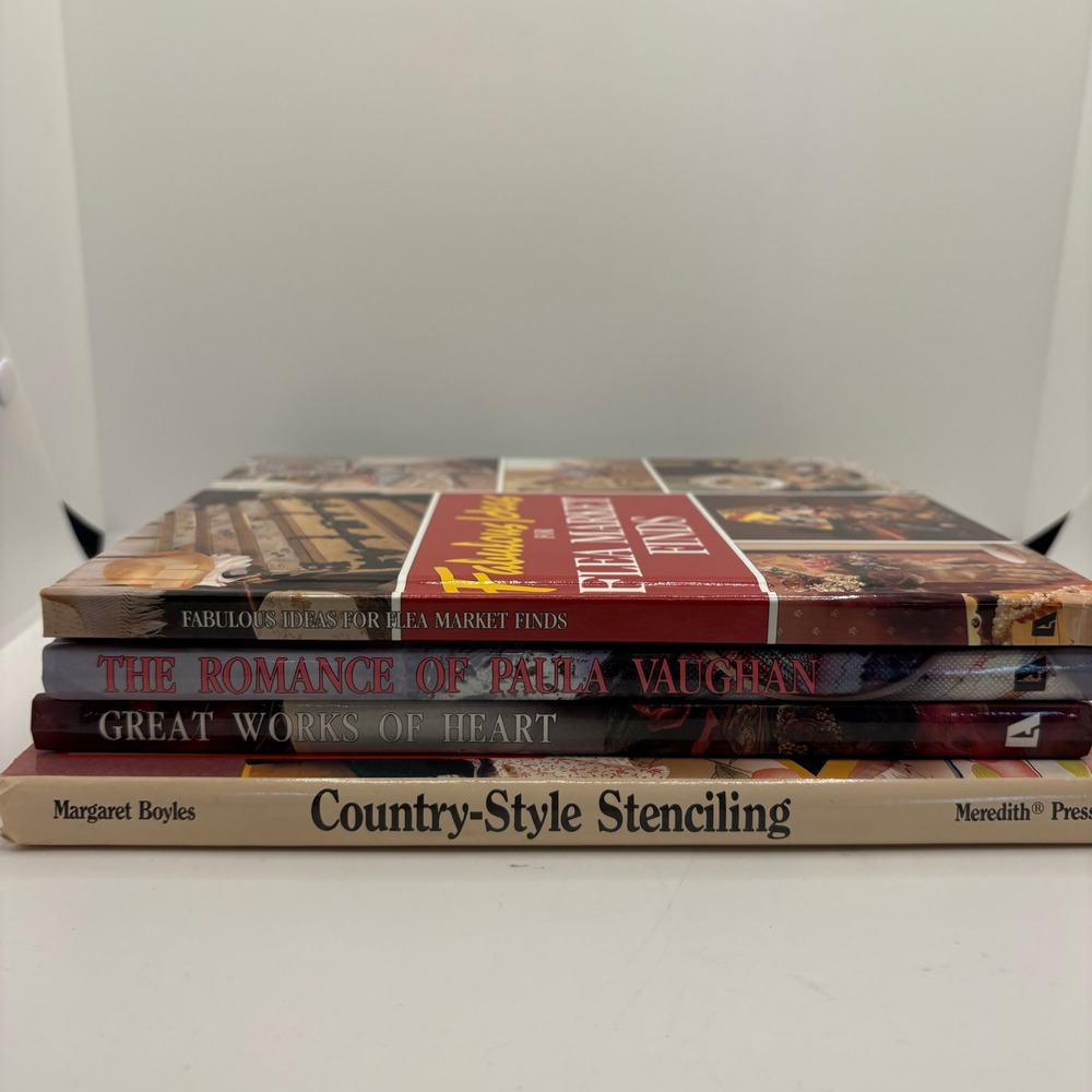 Craft & Home Decorating Books Lot: Country Style, Flea Market, Romance, Heart - Picture 6 of 8
